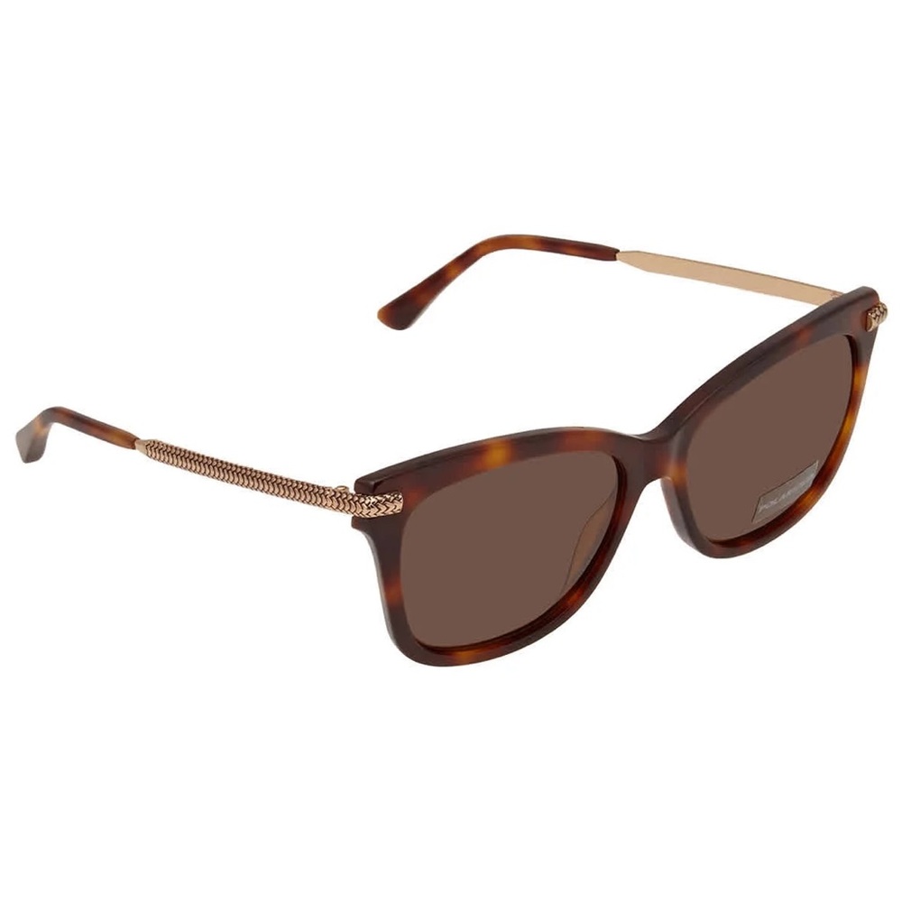 Jimmy Choo Tortoise Frame with Gold-Tone Temples Sunglasses